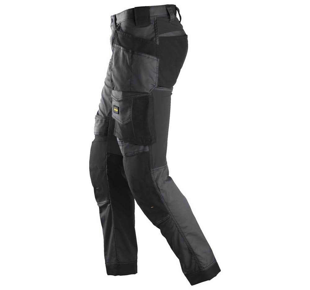 Snickers 6241 AllroundWork, Stretch Work Knee Pad Trousers Holster Pockets Steel Grey