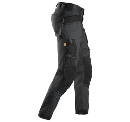Snickers 6241 AllroundWork, Stretch Work Knee Pad Trousers Holster Pockets Steel Grey