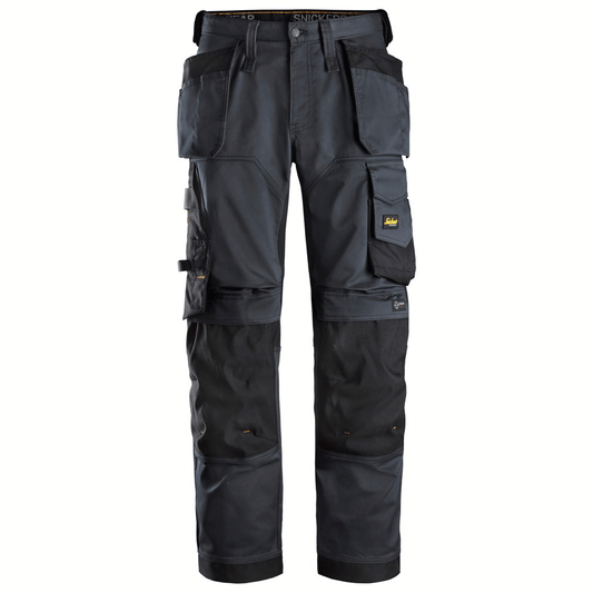 Snickers 6251 AllroundWork, Stretch Loose Fit Holster Pocket Work Trousers Steel Grey