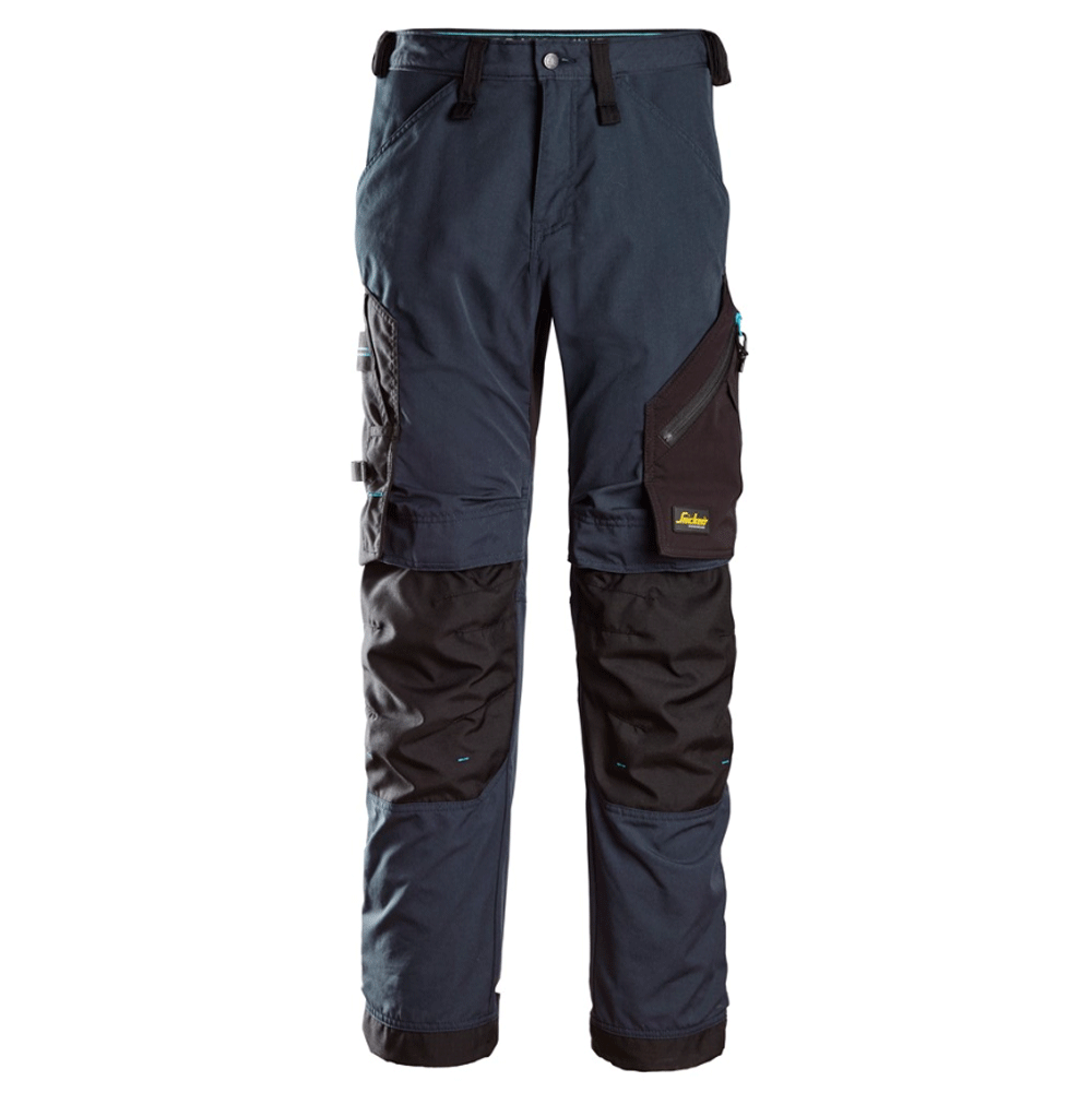 Snickers 6310 LiteWork, 37.5® Kneepad Work Trousers Navy Blue Snickers Size 44 (30" Waist, 32" Leg)