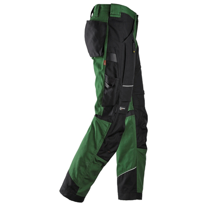 Snickers 6314 RuffWork, Canvas+ Kneepad Work Trousers Forest Green