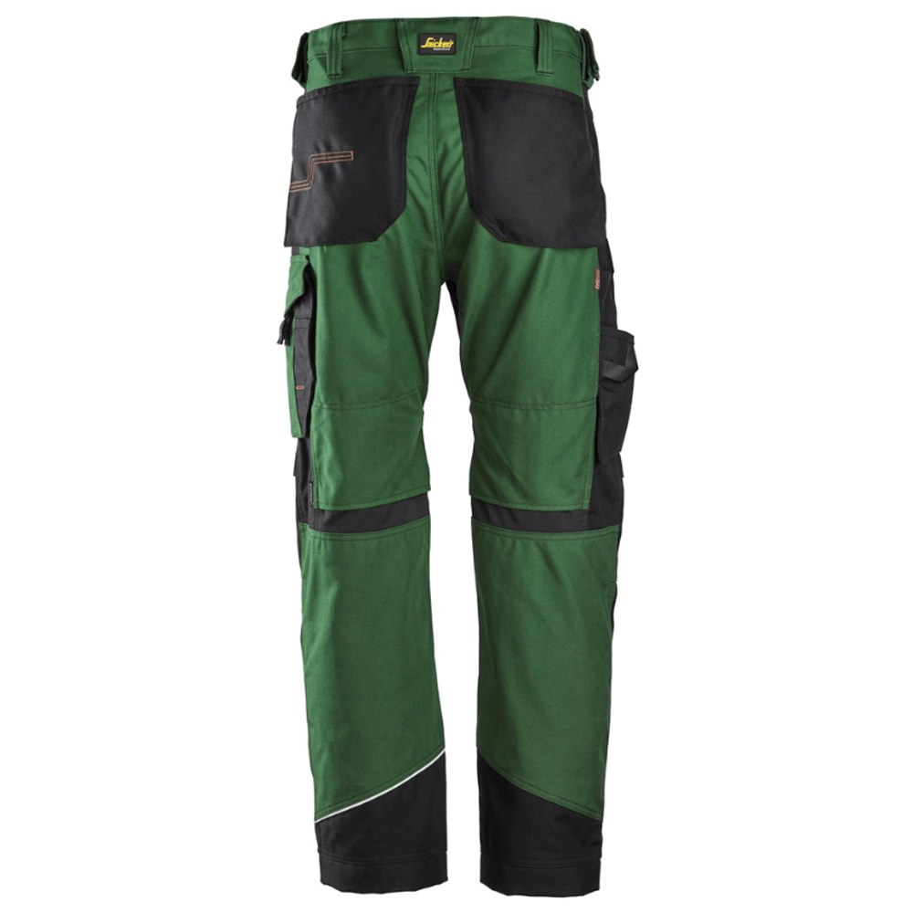 Snickers 6314 RuffWork, Canvas+ Kneepad Work Trousers Forest Green