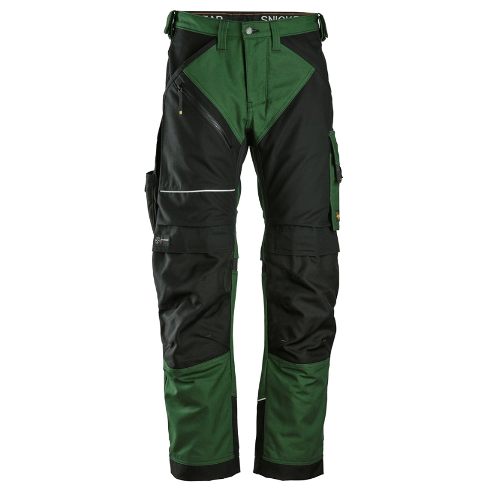 Snickers 6314 RuffWork, Canvas+ Kneepad Work Trousers Forest Green