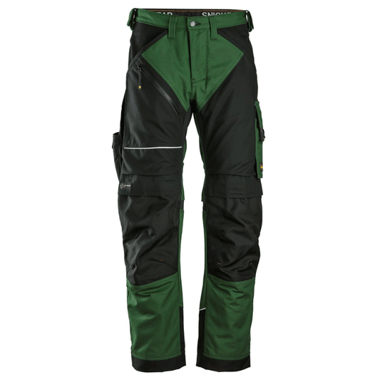 Snickers 6314 RuffWork, Canvas+ Kneepad Work Trousers Forest Green