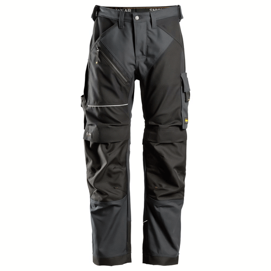 Snickers 6314 RuffWork, Canvas+ Kneepad Work Trousers Steel Grey