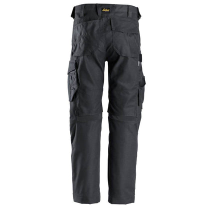 Snickers 6324  AllroundWork, Canvas+ Stretch Work Trousers+ Steel Grey