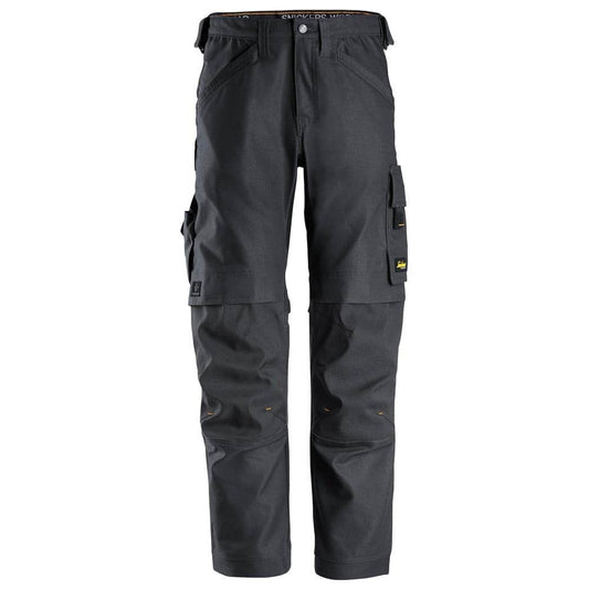 Snickers 6324  AllroundWork, Canvas+ Stretch Work Trousers+ Steel Grey