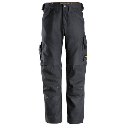 Snickers 6324  AllroundWork, Canvas+ Stretch Work Trousers+ Steel Grey, 30" Waist 32" Leg-Snickers 44