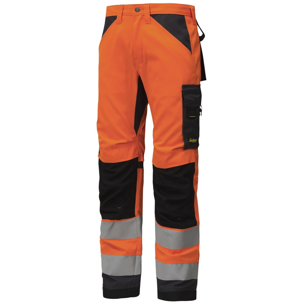 Snickers 6331 AllroundWork, Hi-Vis Work Trousers+ CL2 Various Colours