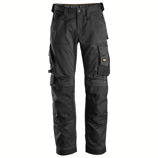 Snickers 6351 AllroundWork, Stretch Loose Fit Work Trousers Black 36" Waist, 32" Leg - Snickers Size 52