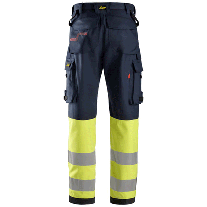 Snickers 6363 ProtecWork, Anti-Static Flame Retardant Hi-Vis Trousers, Class 1