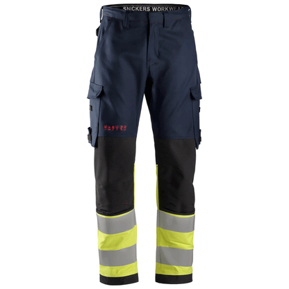 Snickers 6363 ProtecWork, Anti-Static Flame Retardant Hi-Vis Trousers, Class 1
