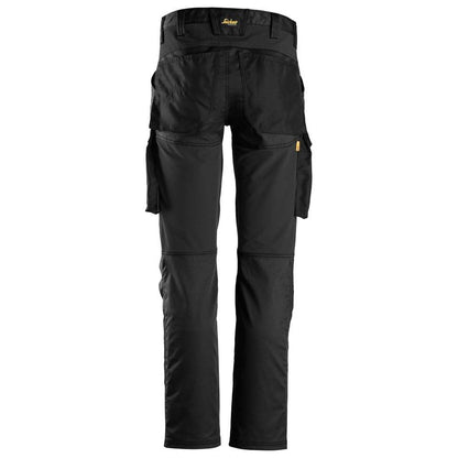 Snickers 6803 AllroundWork, Stretch Trousers without Knee Pockets Black