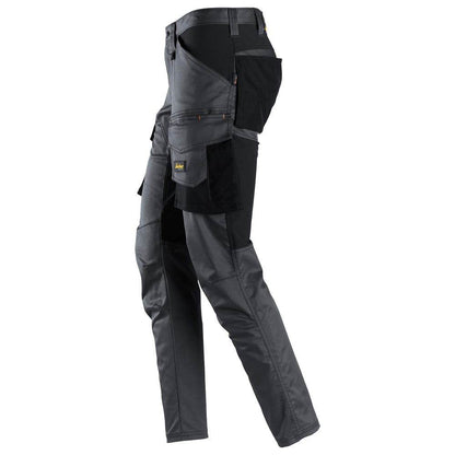 Snickers 6803 AllroundWork, Stretch Trousers without Knee Pockets Steel Grey, 35" Waist 37" Leg-Snickers 250