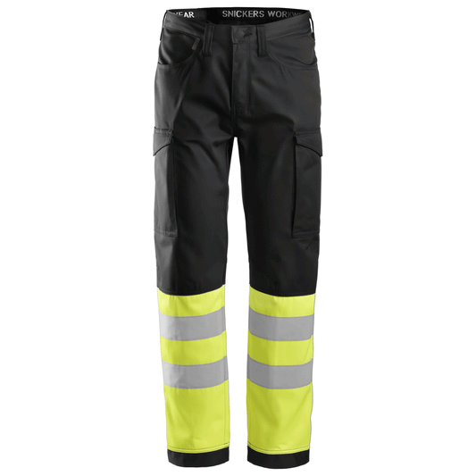 Snickers 6900 Hi-Vis Service Transport Trousers CL1 Black