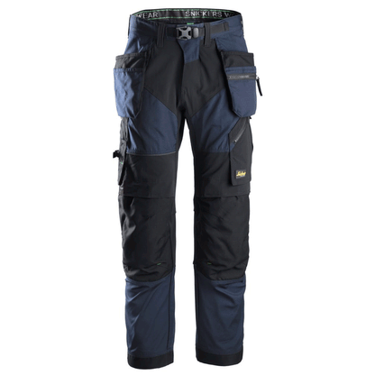 Snickers 6902 FlexiWork, Kneepad Holster Pocket Work Trousers Navy Blue