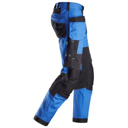 Snickers 6902 FlexiWork, Kneepad Holster Pocket Work Trousers True Blue