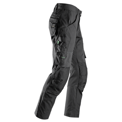 Snickers 6903 FlexiWork Stretch Kneepad Work Trousers Black 36" Waist 28" Leg - Snickers Size 204