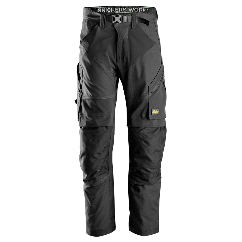 Snickers 6903 FlexiWork Stretch Kneepad Work Trousers Black 30" Waist - 32" Leg - Snickers Size 44
