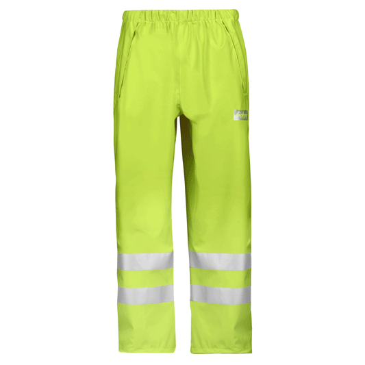 Snickers 8243 Hi-Vis PU Rain Trousers, Class 2 Hi-Vis Yellow XL