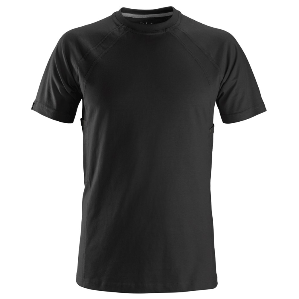 Snickers Premium 2504 Crew Neck T-Shirt With MultiPockets™ Black 3XL