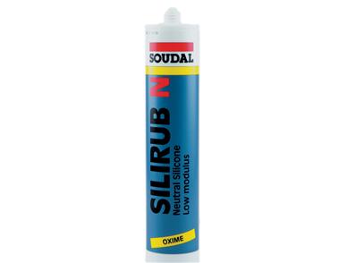 Clear Silirub N Neutral Cure Silicone – Soudal — 300ml (Box of 24)