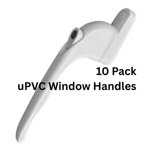 Universal White Window Handles (10-Pack) | Multi-Spindle uPVC Handles – GSD Trade Bundle