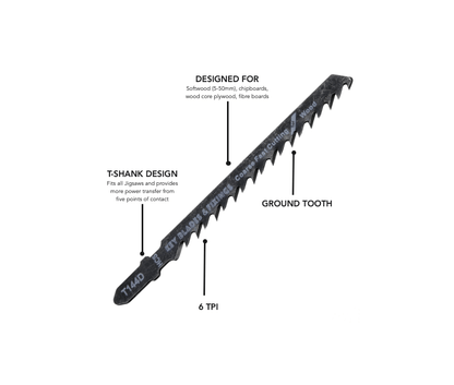 Key Blades T144D Jigsaw Blades 5 Pack - 1144