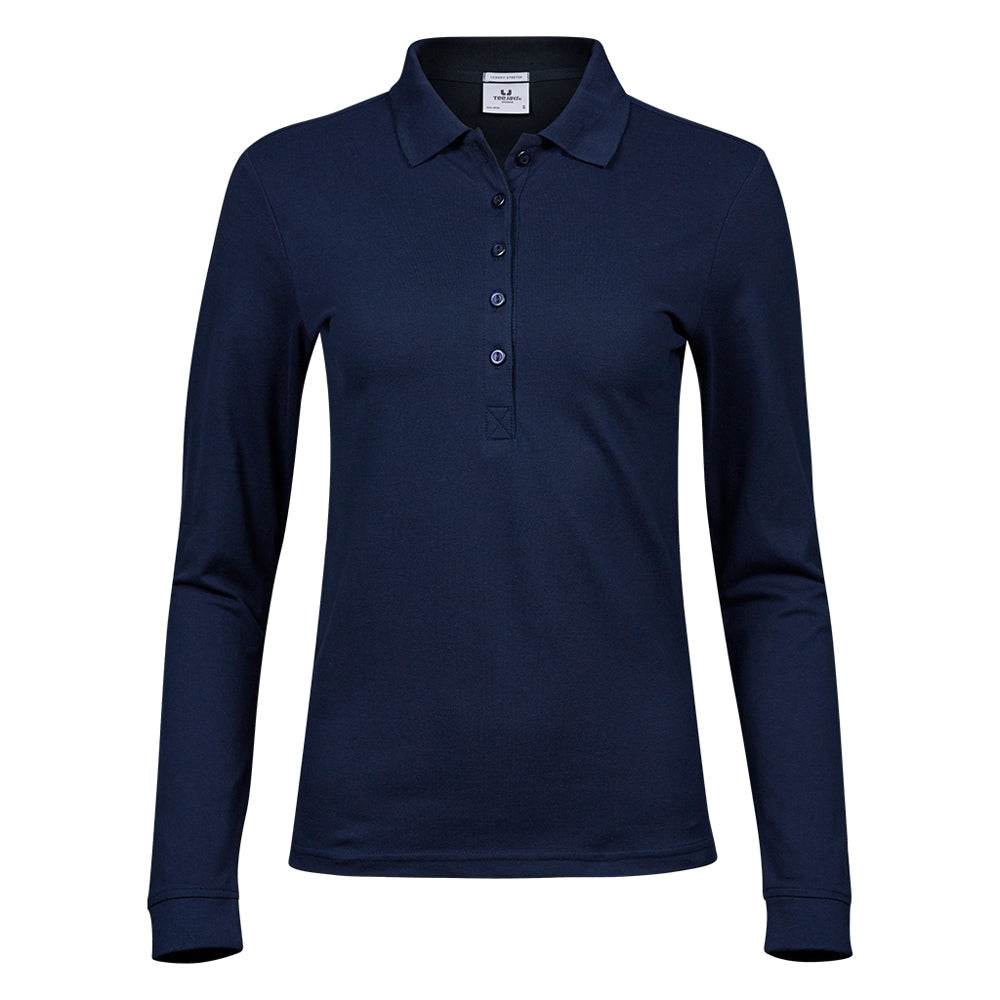 Tee Jays 146 Ladies Luxury Stretch Long Sleeve Polo Shirt