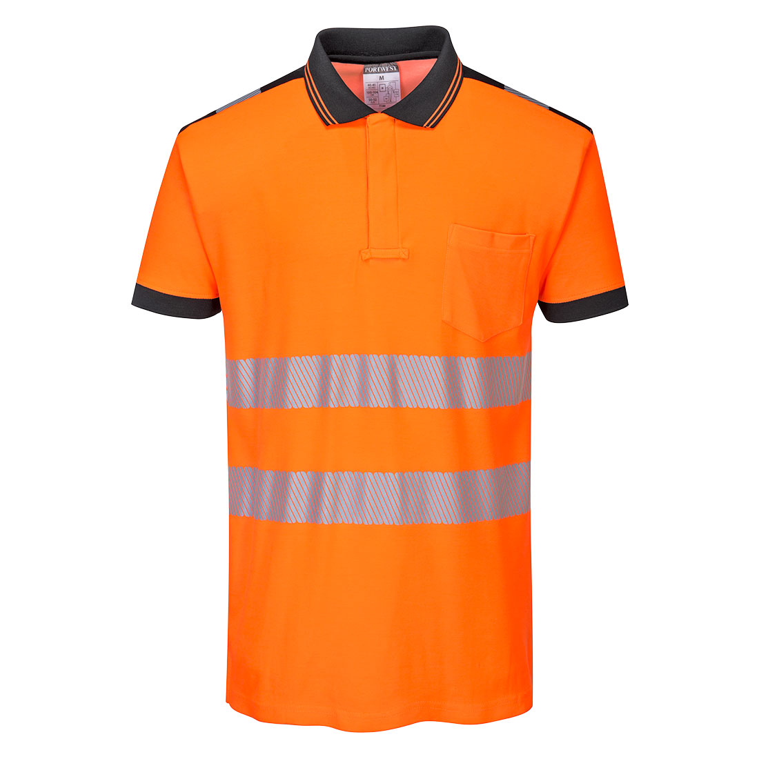 Portwest PW3 Hi-Vis Cotton Comfort Polo Shirt S/S T180