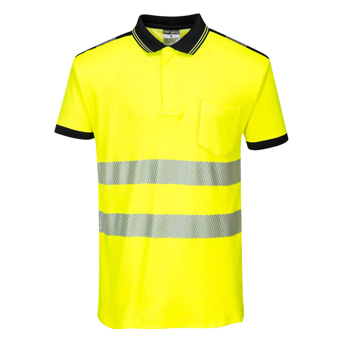 Portwest PW3 Hi-Vis Cotton Comfort Polo Shirt S/S T180