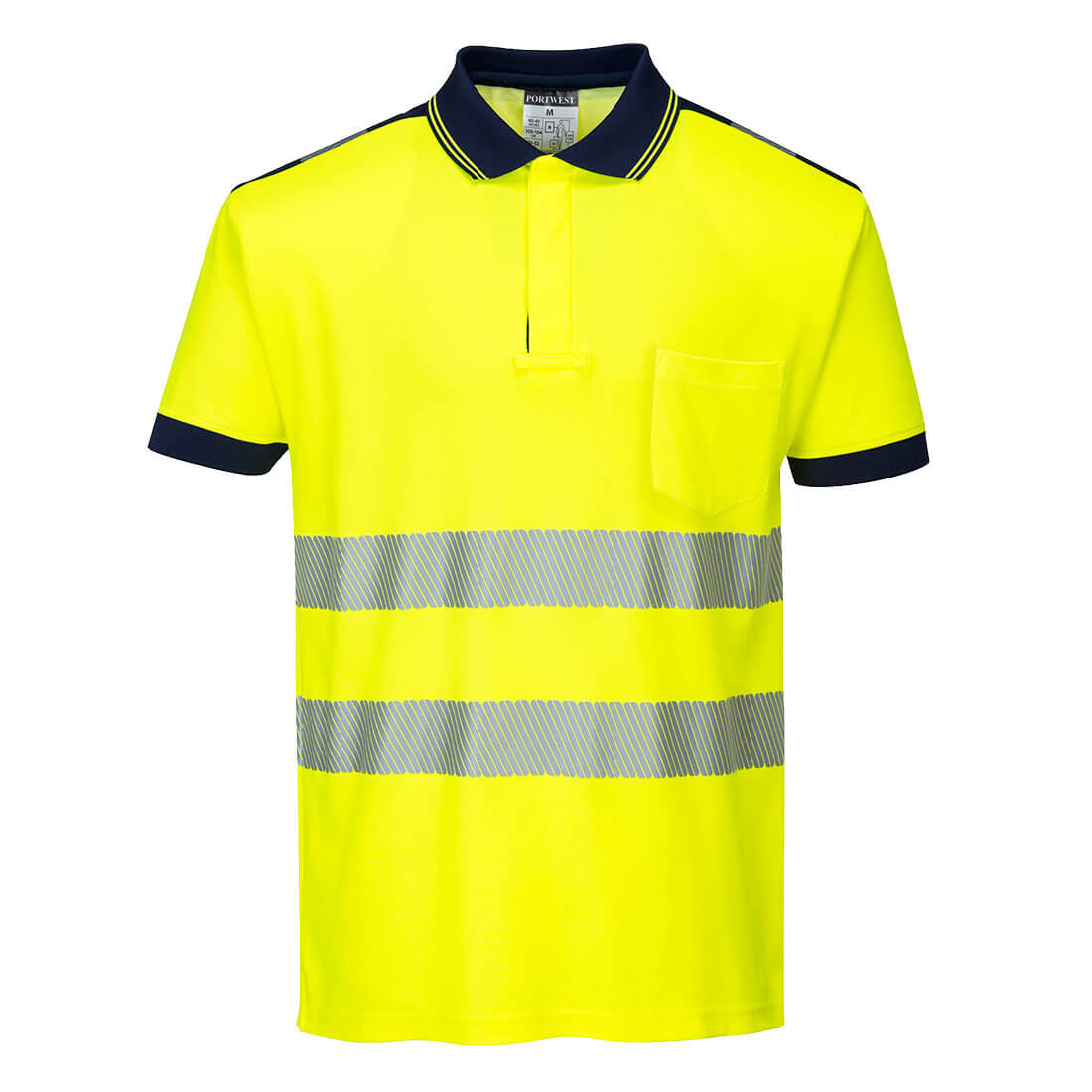 Portwest PW3 Hi-Vis Cotton Comfort Polo Shirt S/S T180