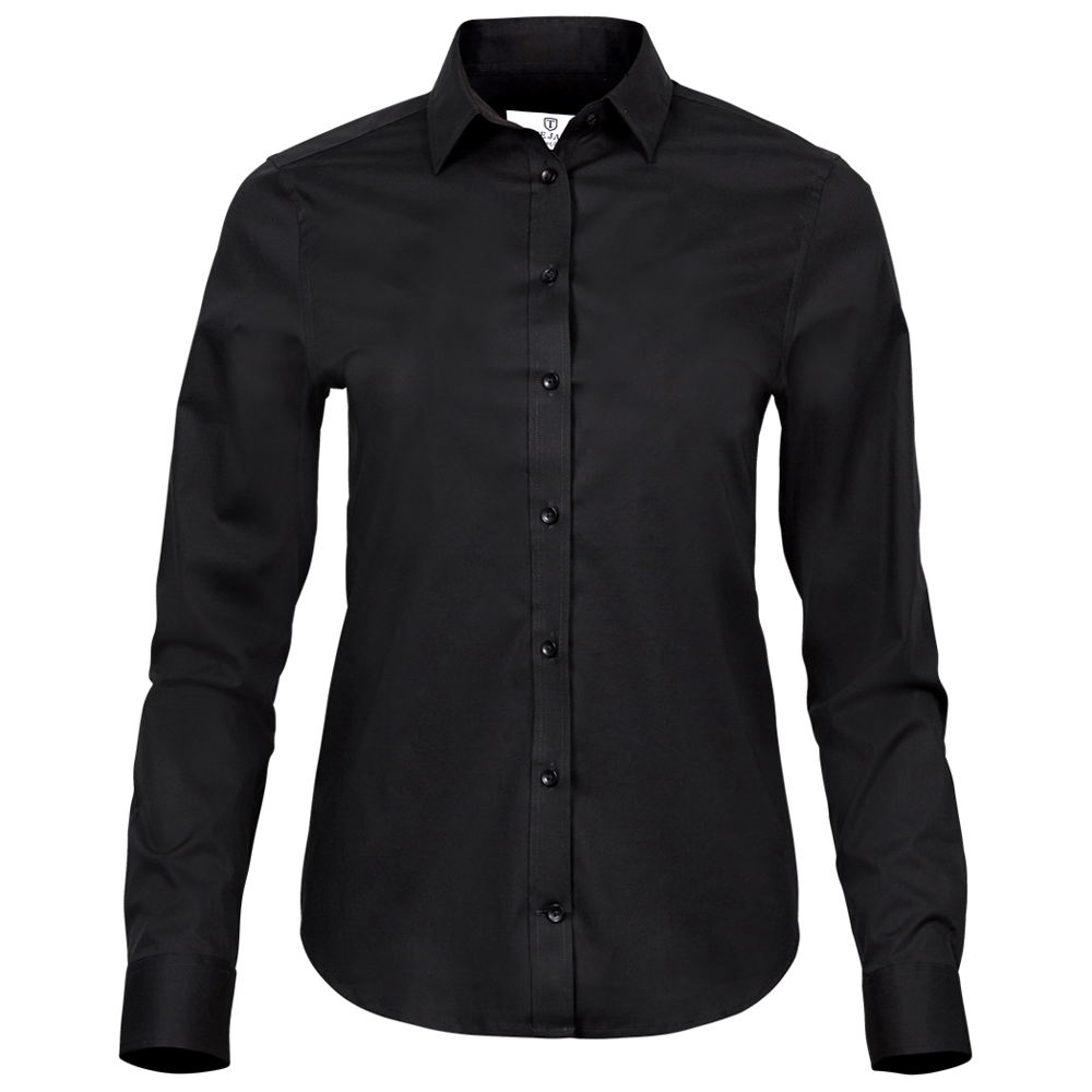 Tee Jays 4025 Ladies Stretch Luxury Long Sleeve Poplin Shirt