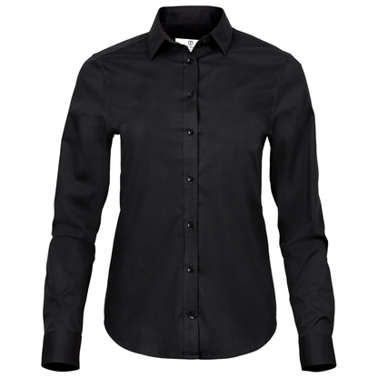 Tee Jays 4025 Ladies Stretch Luxury Long Sleeve Poplin Shirt