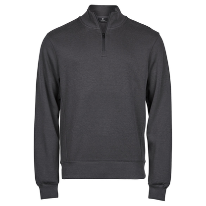 Tee Jays 5506 Ribbed Interlock Half Zip Sweatshirt