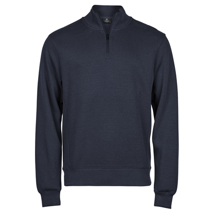 Tee Jays 5506 Ribbed Interlock Half Zip Sweatshirt