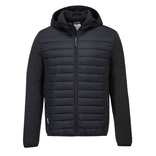 Portwest  KX3 Hybrid Baffle Jacket Grey Marl T832