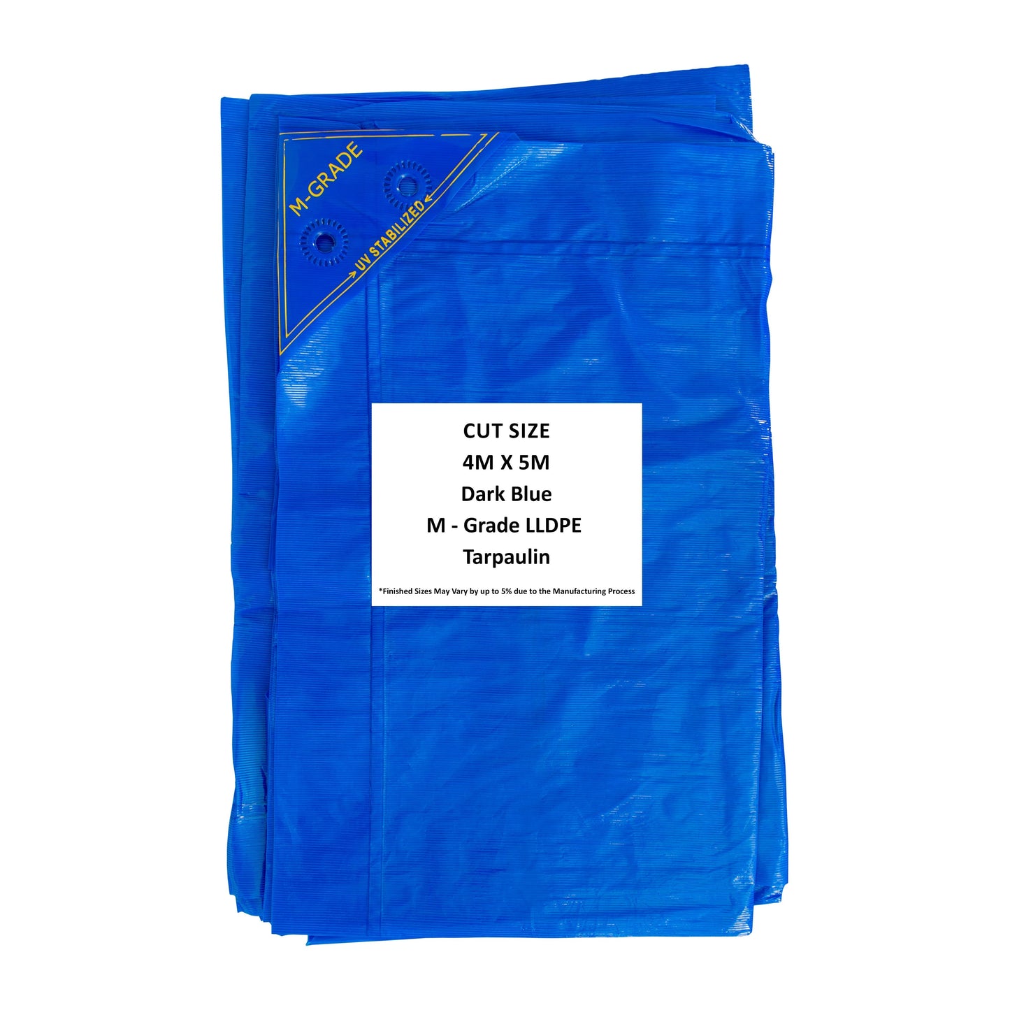M-Grade LLDPE Blue Tarpaulin 4m x 5m