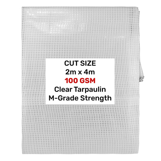 Clear M-Grade Tarpaulin 2m x 4m