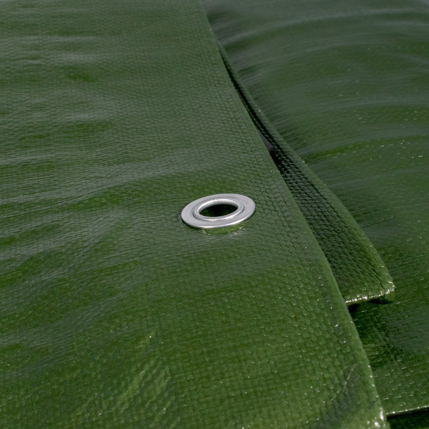 Green/Brown L-Grade Tarpaulin 6m x 10m