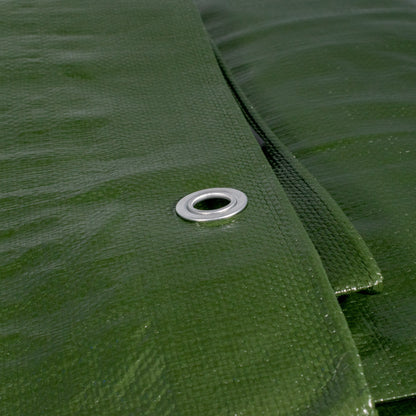 Green/Brown L-Grade Tarpaulin 6m x 10m