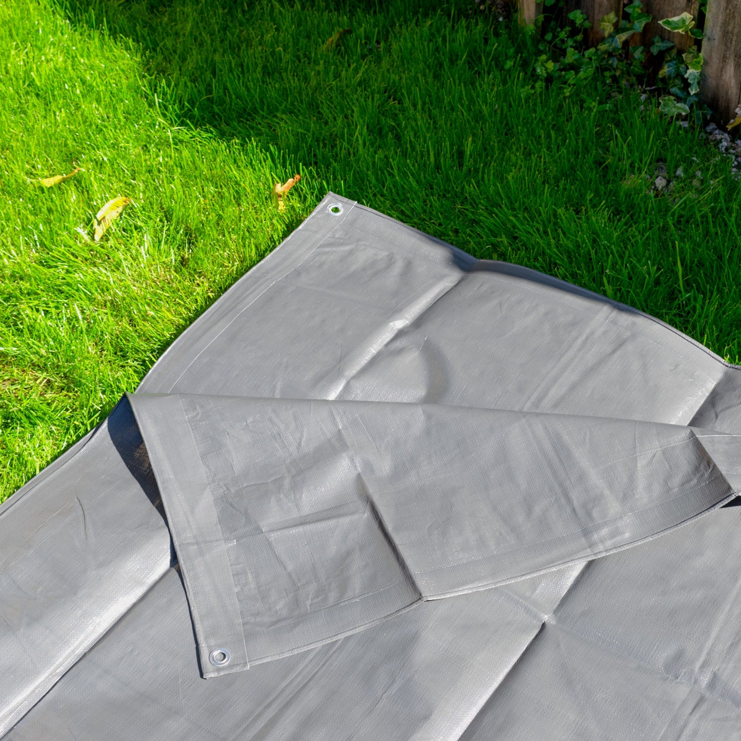 Grey L-Grade Tarpaulin 5m x 6m