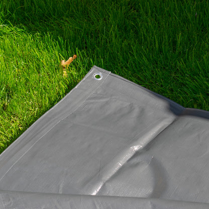 Grey L-Grade Tarpaulin 6m x 6m