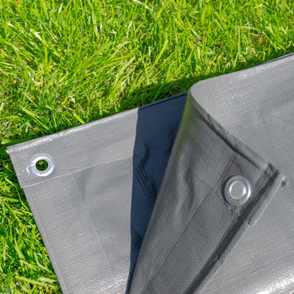 Grey L-Grade Tarpaulin 6m x 6m