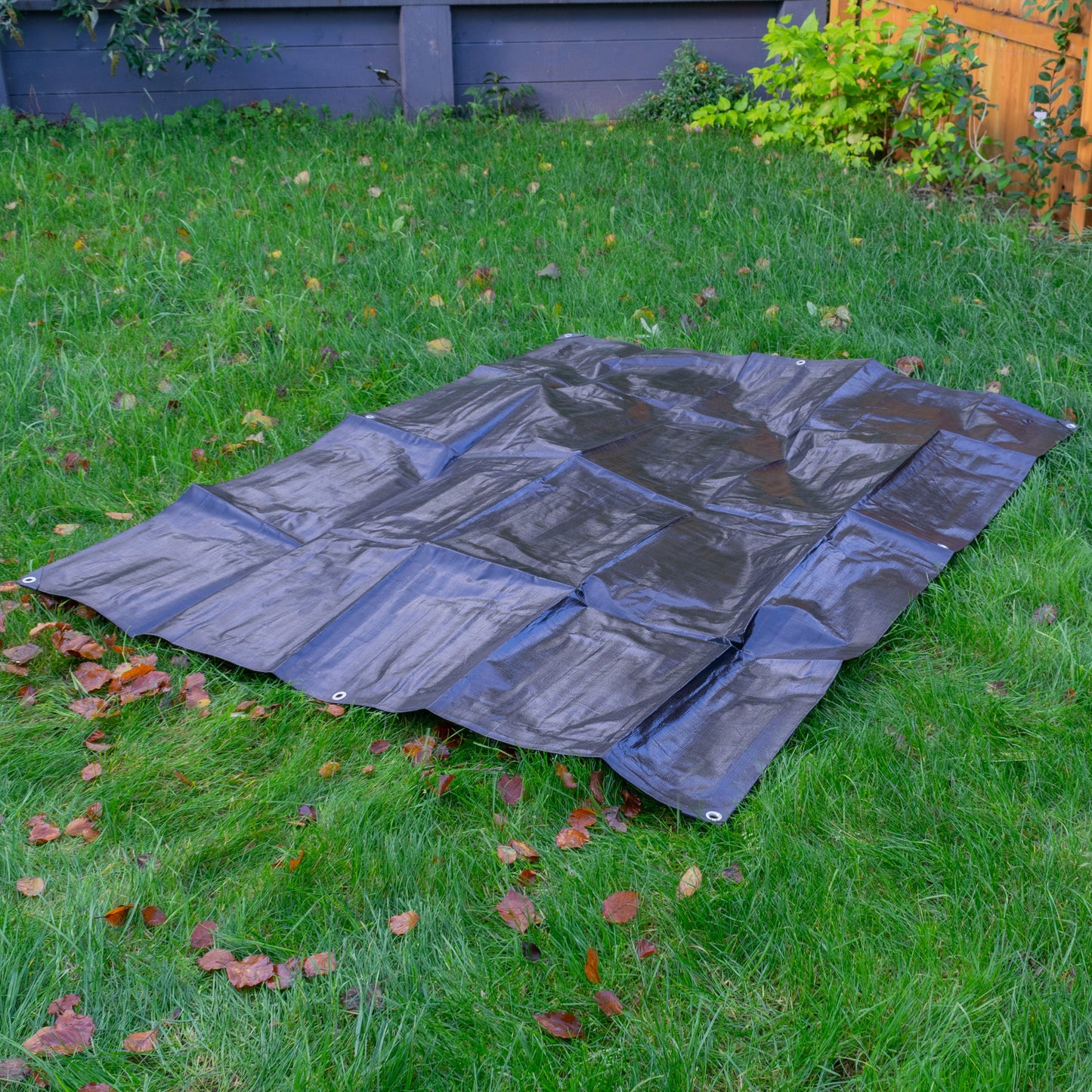 Black/Silver L-Grade Tarpaulin 5m x 5m