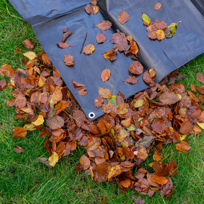 Black/Silver L-Grade Tarpaulin 6m x 10m