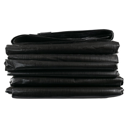 Black/Silver L-Grade Tarpaulin 5m x 8m