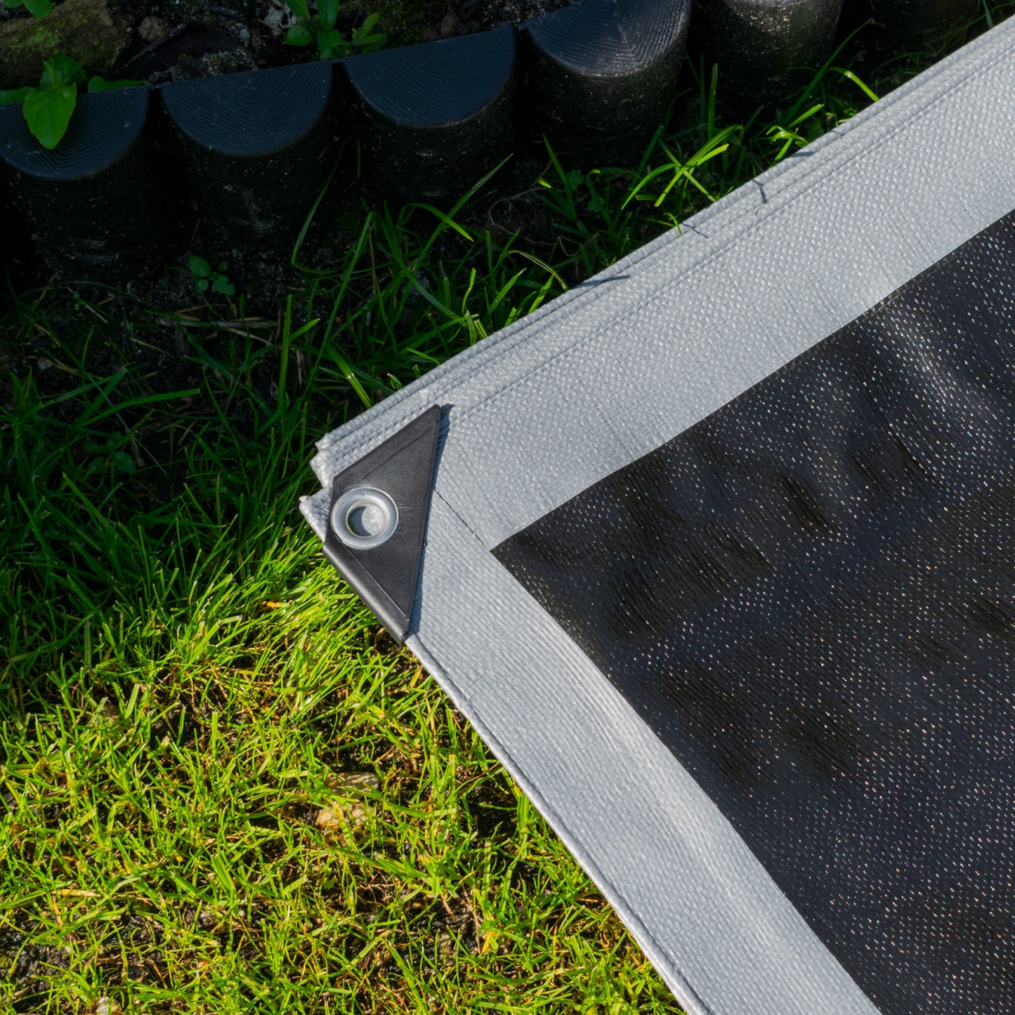 Silver XL-Grade Tarpaulin 4m x 8m