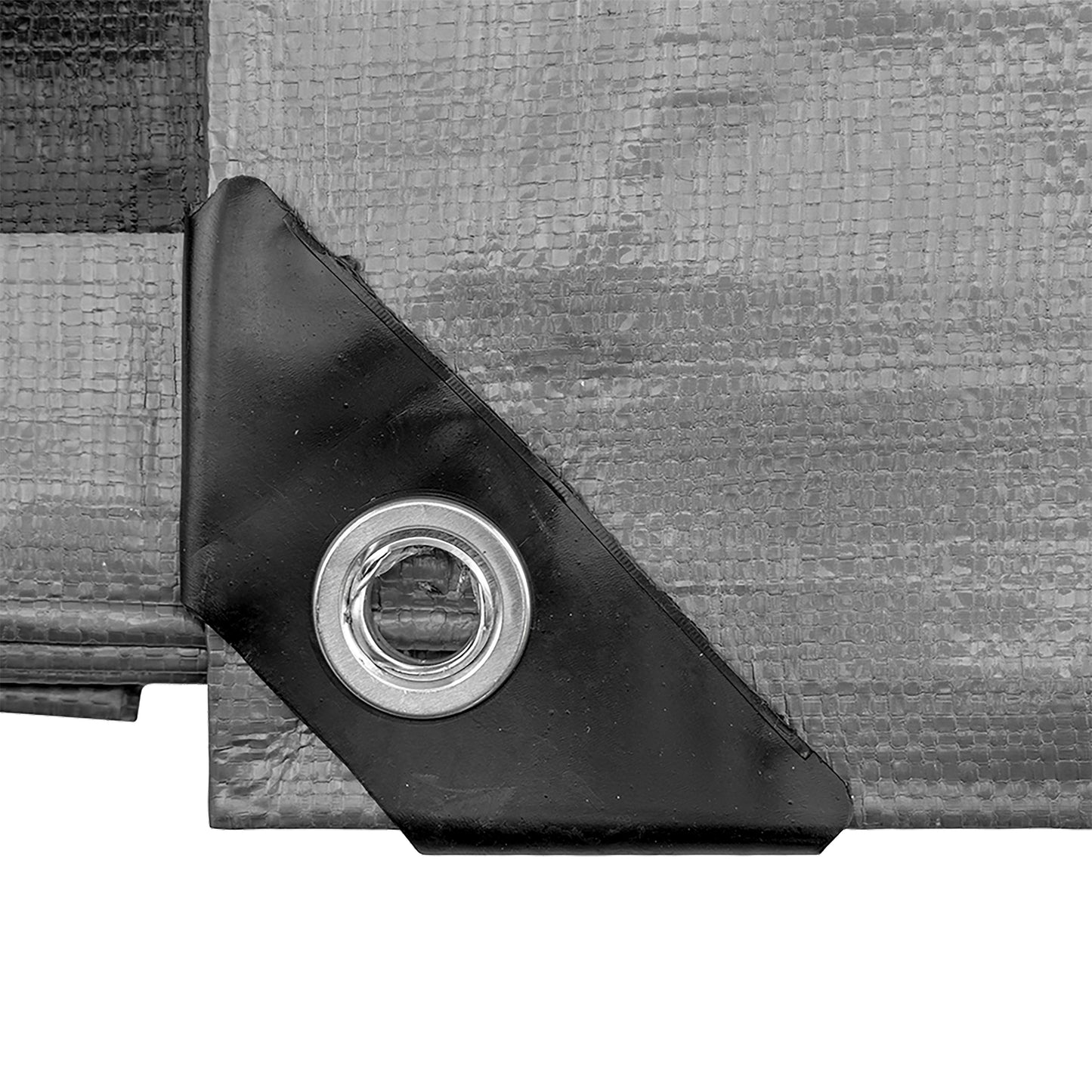Silver XL-Grade Tarpaulin with 20 x 6" Bungee Balls (White)