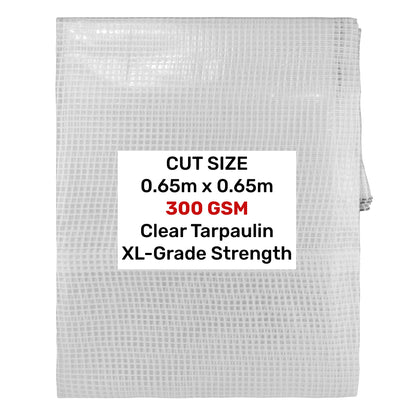 Clear XL-Grade Tarpaulin 0.65m x 0.65m